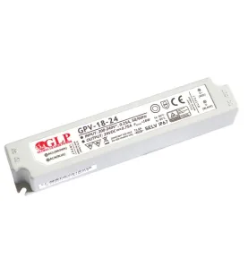 Alimentation LED DC24V 18W 0,75A Étanche IP67 GLP