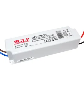 Alimentation LED DC24V 50W 2A Étanche IP67 GLP