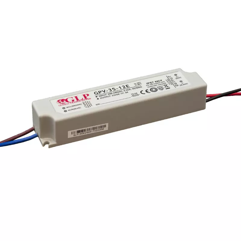 Alimentation LED DC24V 35W étanche IP67 GLP