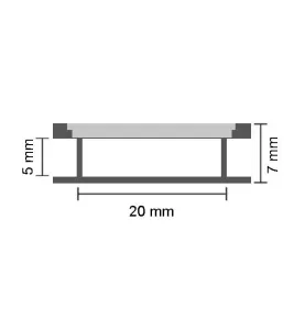 Profilé Aluminium Large 36mm pour Ruban LED 2m