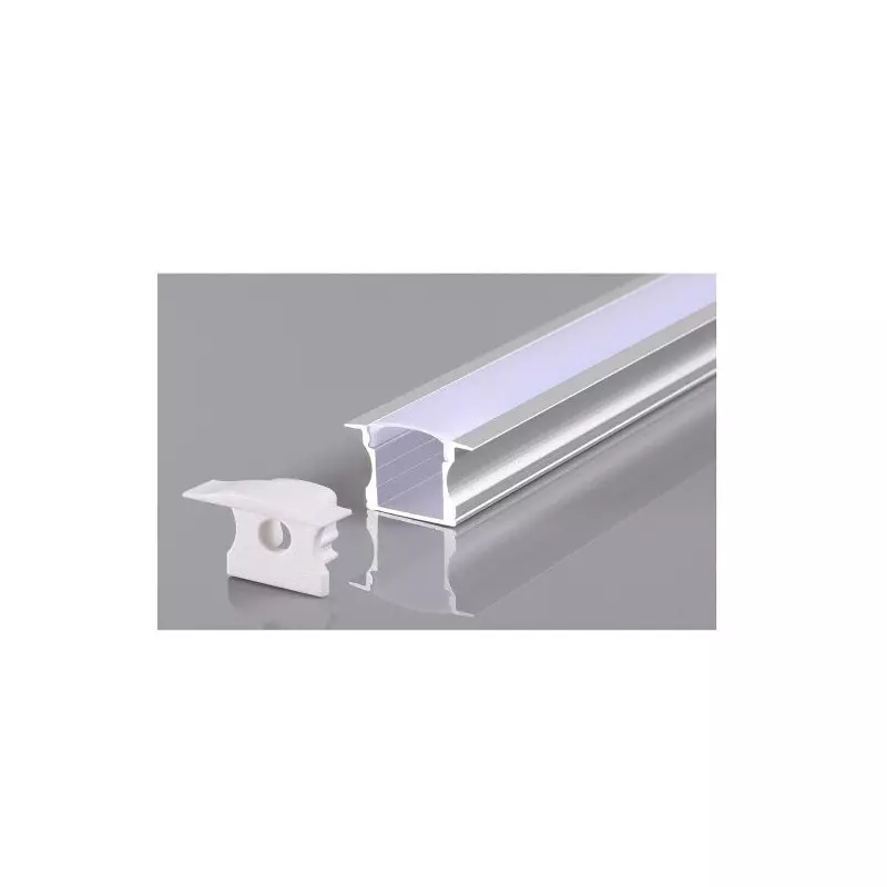 Profilé Aluminium Encastrable 14mm pour Ruban LED 2m