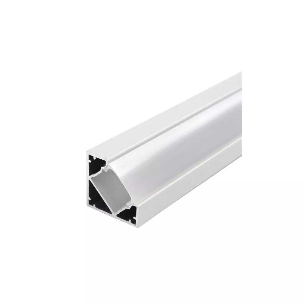 Profilé Aluminium d'Angle 45° pour Ruban LED 2m