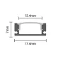 Profilé Aluminium Blanc Fin 7mm pour Ruban LED 2m