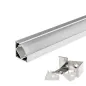 Profilé Aluminium Gris d'Angle 45° pour Ruban LED 1m