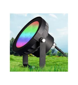 Projecteur LED de Jardin 18W 230V 1500lm 25° Étanche IP66 - RGB + CCT C09