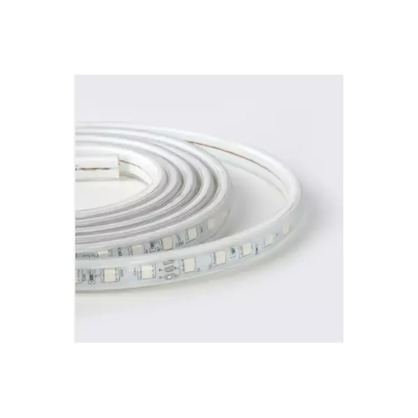Ruban à LED, Bande LED Etanche, Lumineux Bandeau Led 220v, 5050 IP65  Etanche Bande Strip Led, Blanc chaud Largeur 8mm (4m)