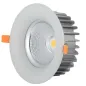 Downlight LED 60W rond ∅230mm Blanc - Blanc Naturel 4500K