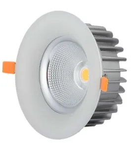 Downlight LED 60W rond ∅230mm Blanc - Blanc Naturel 4500K