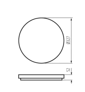 Plafonnier LED 36W étanche IP54 rond ∅327mm Blanc - Blanc Naturel 4000K