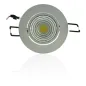 Plafonnier encastrable blanc LED 5W COB - Blanc Chaud 3000K éclairage 40W