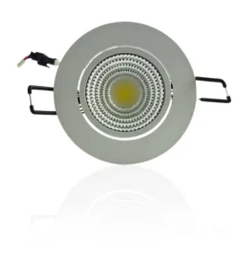 Plafonnier LED 5W encastrable blanc branchement 220V