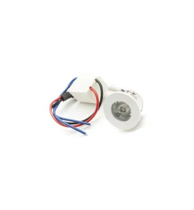 Mini Spot LED Encastrable 1W Blanc Chaud 3000K DC12V perçage 25mm 120lm