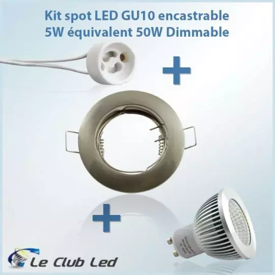 Spot LED GU10 encastrable