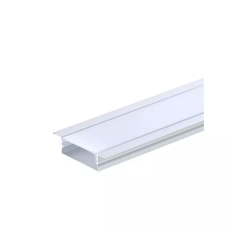 Profilé Encastrable 41mm Fin Hauteur 10mm Diffuseur Blanc pour Ruban LED 2m