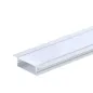 Profilé Encastrable 41mm Fin Hauteur 10mm Diffuseur Blanc pour Ruban LED 2m