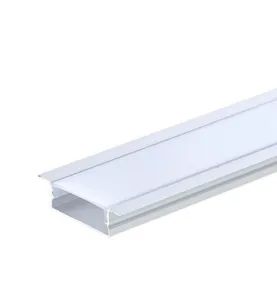 Profilé Encastrable 41mm Fin Hauteur 10mm Diffuseur Blanc pour Ruban LED 2m