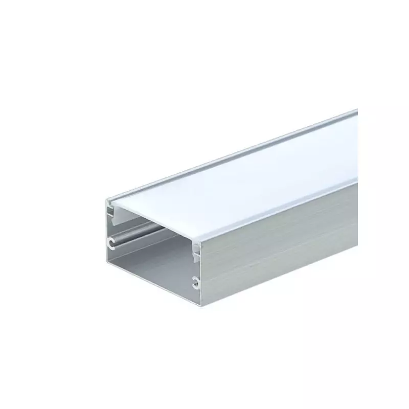 Profilé Aluminium large L40mm x h20mm pour Ruban LED 2m