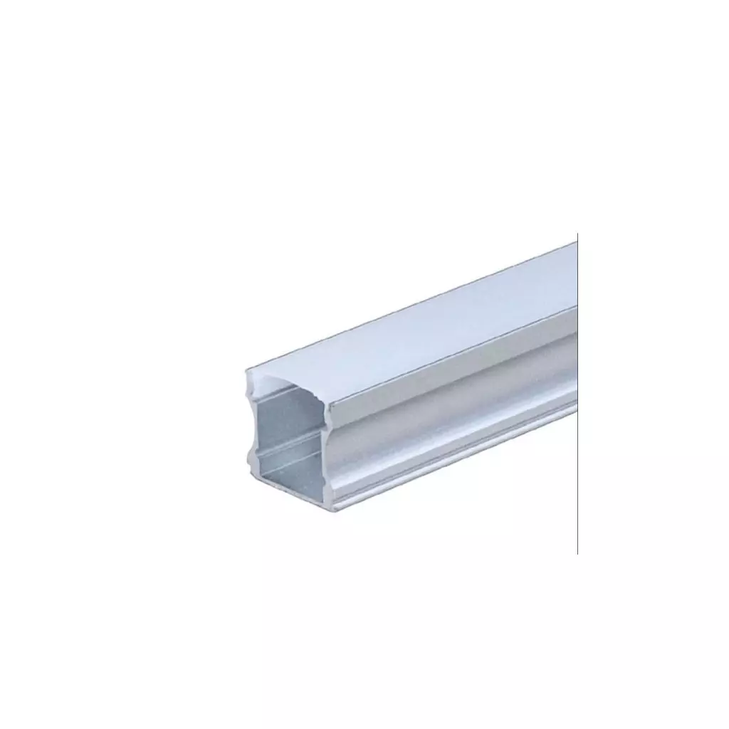 Profilé Aluminium apparent avec diffuseur pour ruban LED 15mm