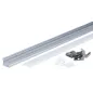 Profile Aluminium 17,2 mm x h14,4mm Diffuseur Blanc pour Ruban LED 2m