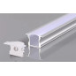 Profilé Aluminium avec Diffuseur Blanc Large 24mm pour Ruban LED 2m