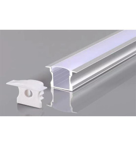 Profilé Aluminium avec Diffuseur Blanc Large 24mm pour Ruban LED 2m