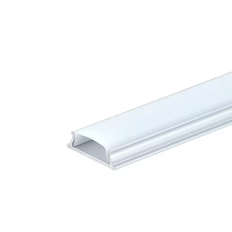 Profilé Aluminium avec Diffuseur Blanc Fin Hauteur 6mm longueur 2m