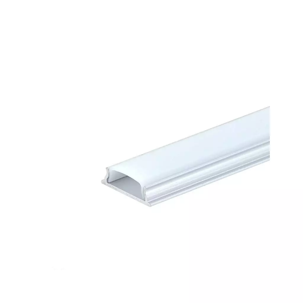 Profilé Aluminium avec Diffuseur Blanc Fin Hauteur 6mm longueur 2m