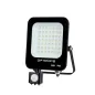 Projecteur LED avec Detecteur Noir 30W Étanche IP65 2700lm Blanc Chaud 3000K