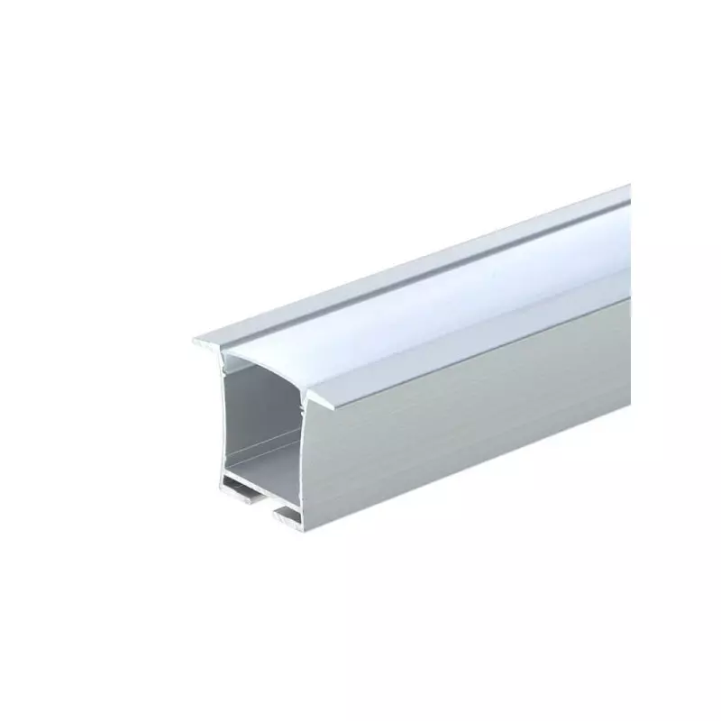 Profilé Aluminium avec Diffuseur Blanc pour Ruban LED 2m