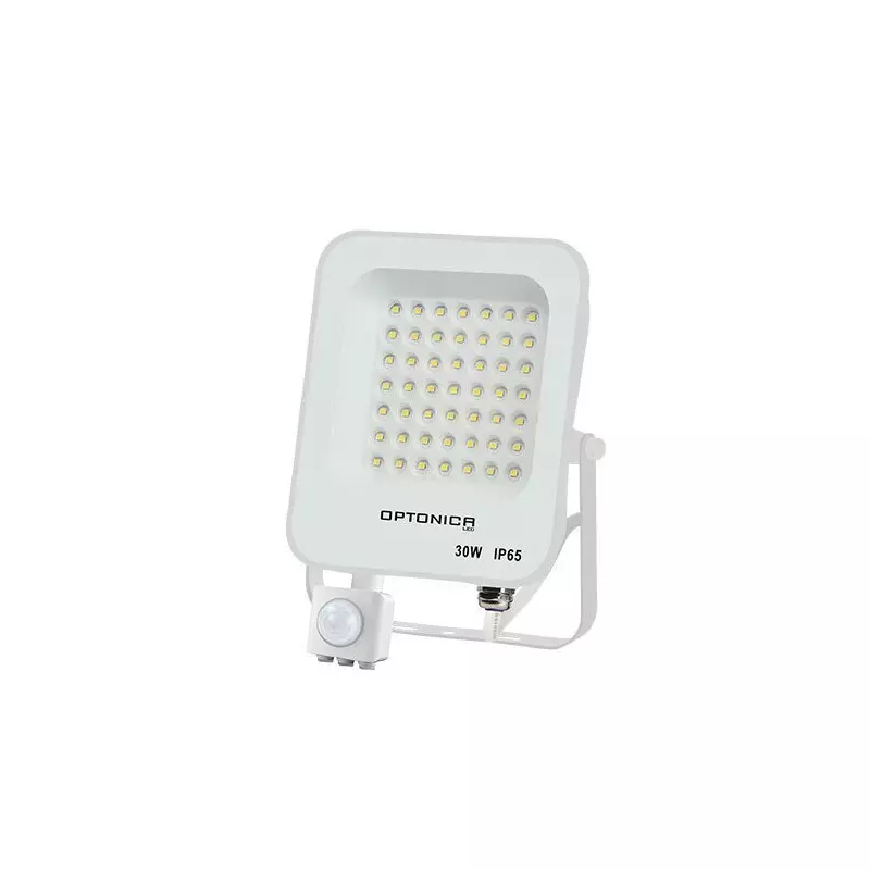 Projecteur LED avec Detecteur Blanc 30W Étanche IP65 2700lm Blanc Chaud 3000K