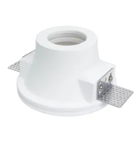 Support Spot Encastrable Blanc Rond ∅130mm 1xGU10 Max 35W