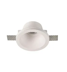 Support Spot Encastrable Blanc Rond ∅130mm 1xGU10 Max 35W