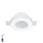 Support Spot Encastrable Blanc rond ∅120mm 1xGU10 Max 10W