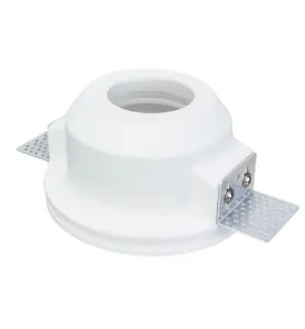 Support Spot Encastrable Blanc rond ∅120mm 1xGU10 Max 10W