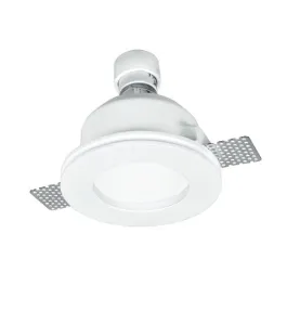 Support Spot Encastrable Blanc rond ∅120mm 1xGU10 Max 10W