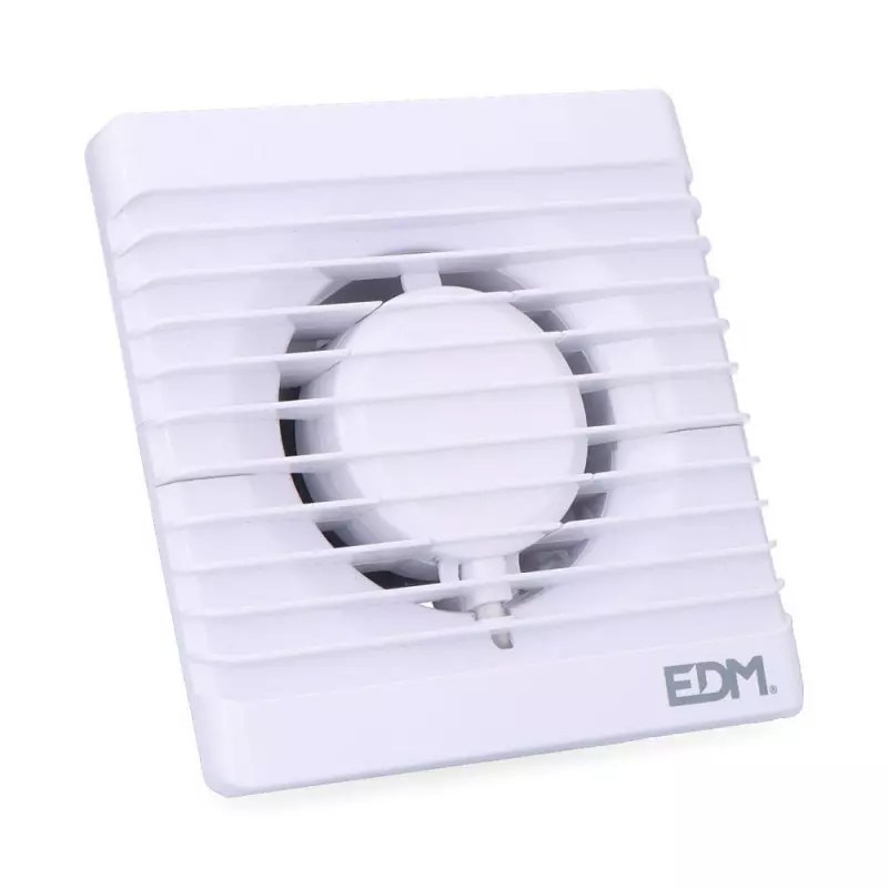 Extracteur d'air 12W 15,5x15,5cm encastrement ø8cm Blanc