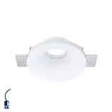 Support Spot Encastrable Blanc Rond ∅130mm 1xGU10 Max 35W