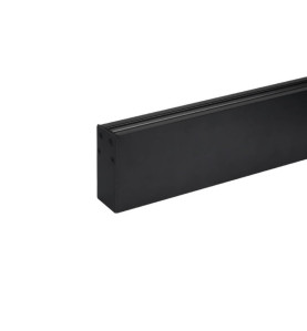 Embout de Finition Noir Largeur 7,8cm pour Rail Magnétique Triphasé S35