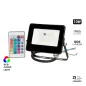 Projecteur LED 10W Noir Étanche IP65 806lm (80W) - RGB Multicolore