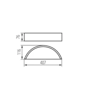 Luminaire mural pour 1 ampoule E27 Wengé