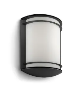 Applique murale LED Noir et Blanc 6W 600lm IP44 - Blanc Naturel 4000K