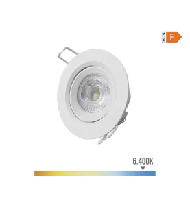 Spot LED Encastrable 5W 380lm 120° - Blanc du Jour 6400K