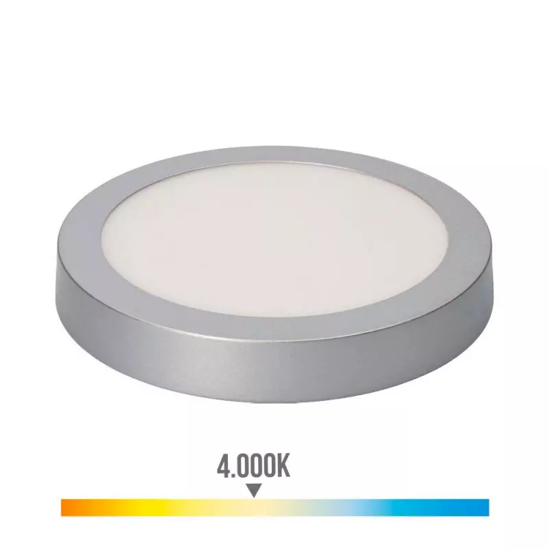 Plafonnier Circulaire Chrome 20W 1500lm (160W) 160° - Blanc Naturel 4000K