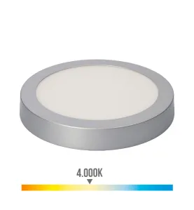 Plafonnier Circulaire Chrome 20W 1500lm (160W) 160° - Blanc Naturel 4000K