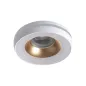 Support Spot Encastrable Plafond Blanc / Or ø 96mm GU10 /GU5.3