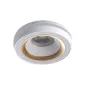 Support Spot Encastrable Plafond Blanc / Or ø 96mm GU10 /GU5.3