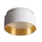 Support Spot Encastrable Plafond Blanc / Or ø 80mm GU10 /GU5.3