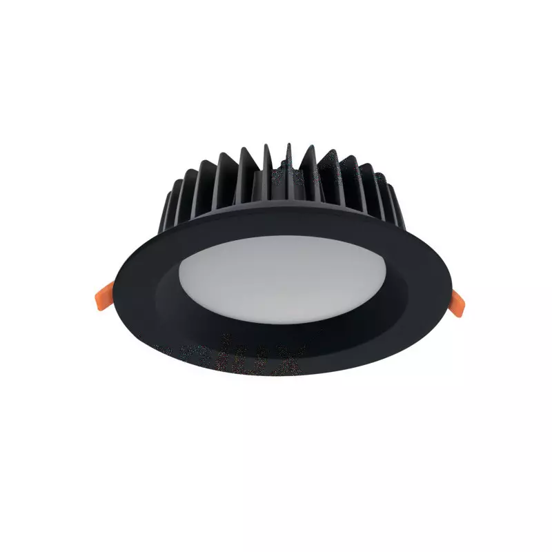 Spot LED Encastrable Noir 40W Étanche IP44 Rond ∅230mm Noir - Blanc Naturel 4000K