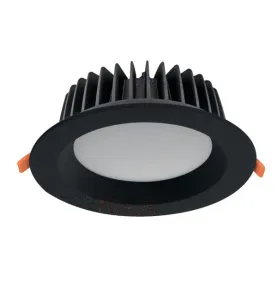 Spot LED Encastrable Noir 40W Étanche IP44 Rond ∅230mm Noir - Blanc Naturel 4000K