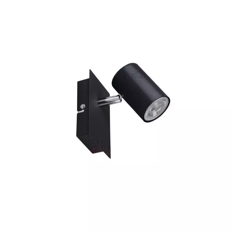 Applique Mural / Plafonnier Noir Ampoule GU10 10W